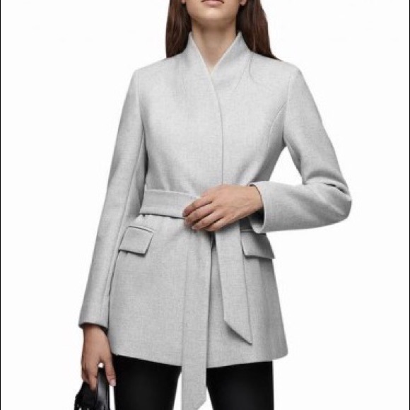 Reiss Jackets & Blazers - Reiss Naya Wool Mix Jacket with Belt